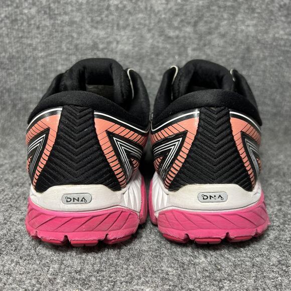 Brooks Ghost 10 Running Shoes Womens Size 9 Wide D Black Pink Sneakers 120246 - Picture 4 of 9